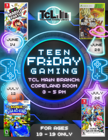 Teen Friday Gaming Flyer