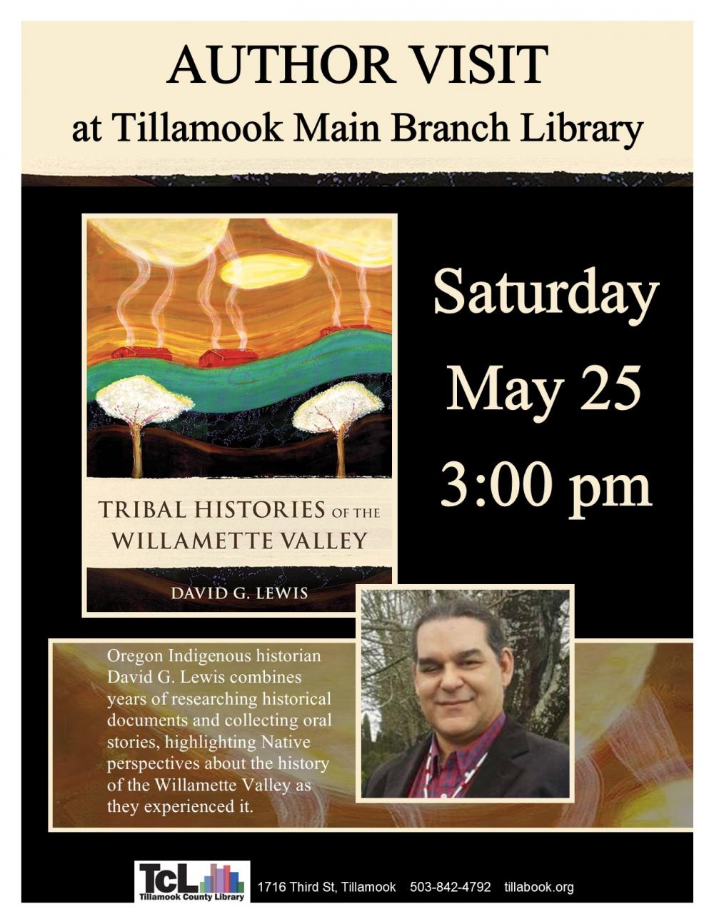 Author David G. Lewis Visits Tillamook! | Tillamook County OR